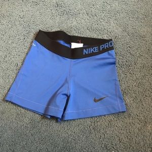 blue nike pro’s size Small